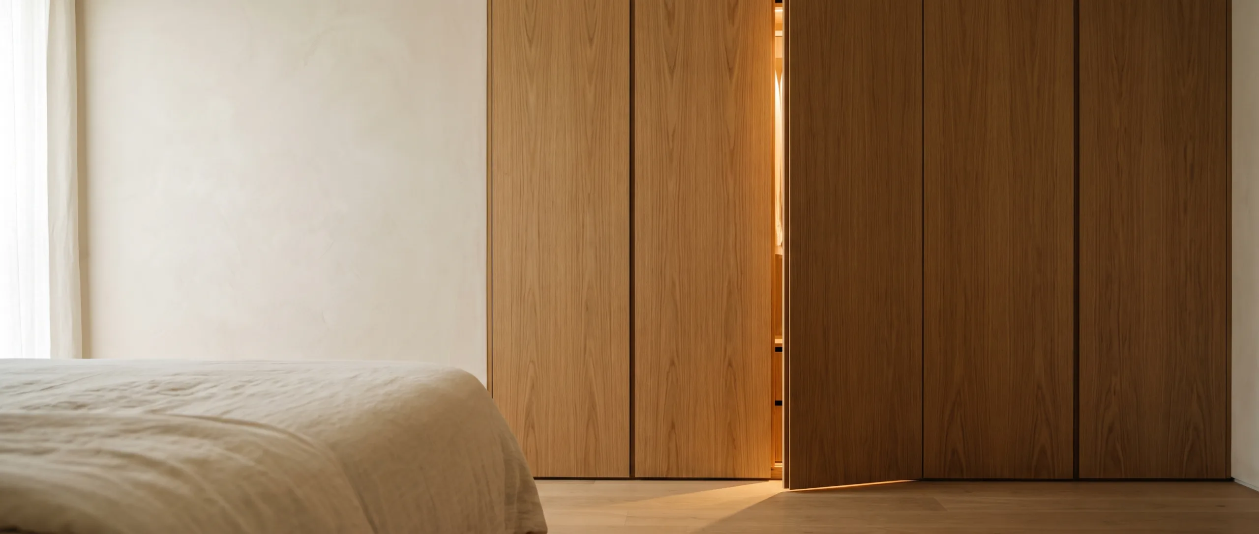 Built-in wardrobe design concept for a bedroom in a Koh Samui home